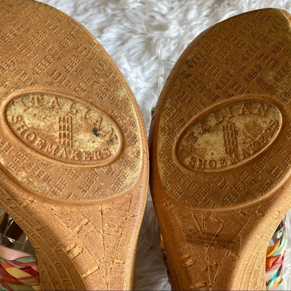 Italian Shoemakers Woven Tina Wedge Sandal - Picture 7 of 8